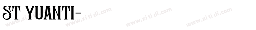 st yuanti字体转换